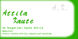 attila kaute business card